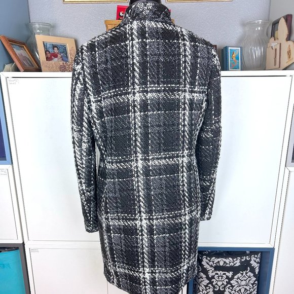 Express Plaid Tweed Coat - Picture 4 of 6